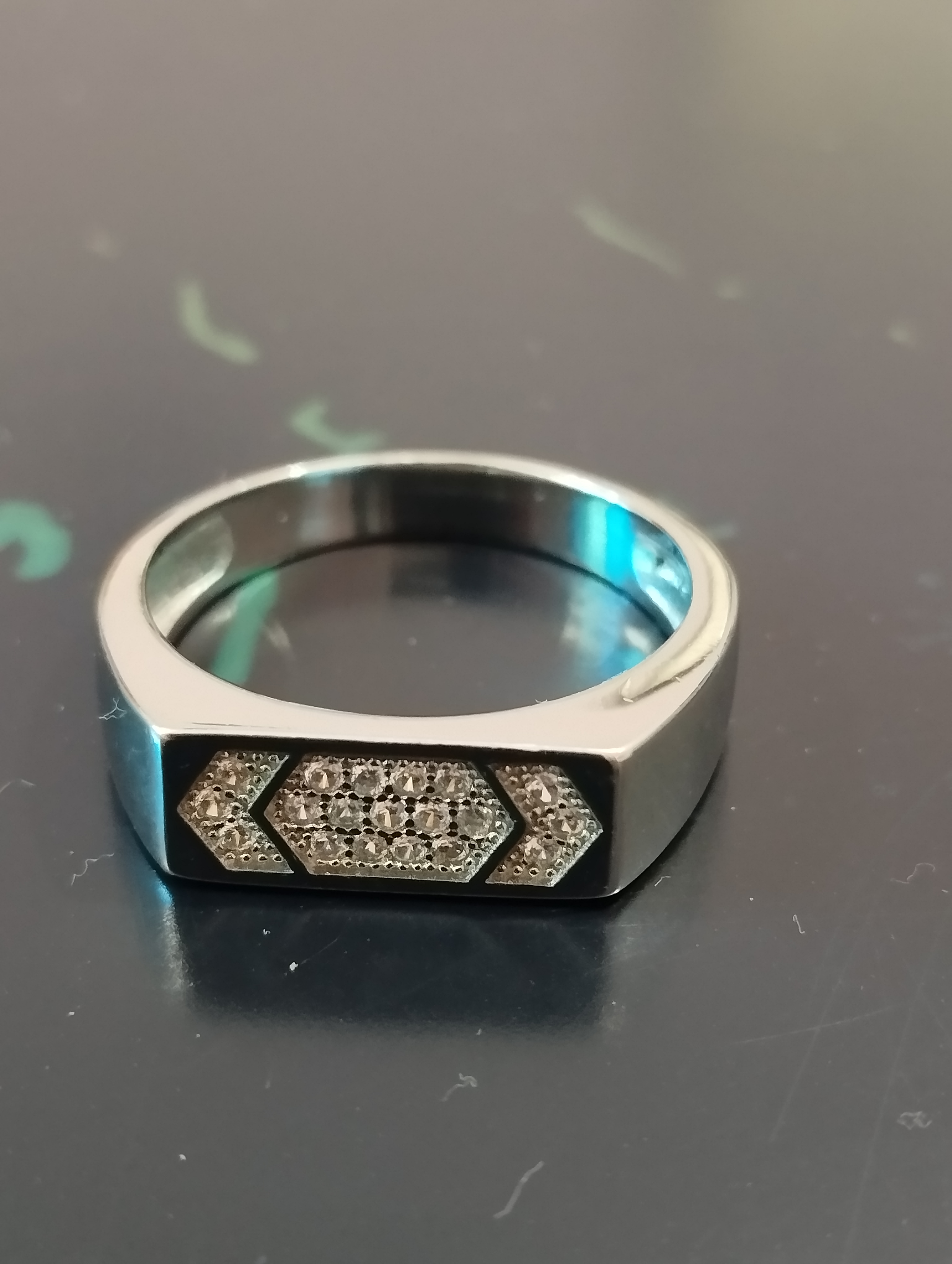Vanguard Arrow Men’s Silver Ring - View 5