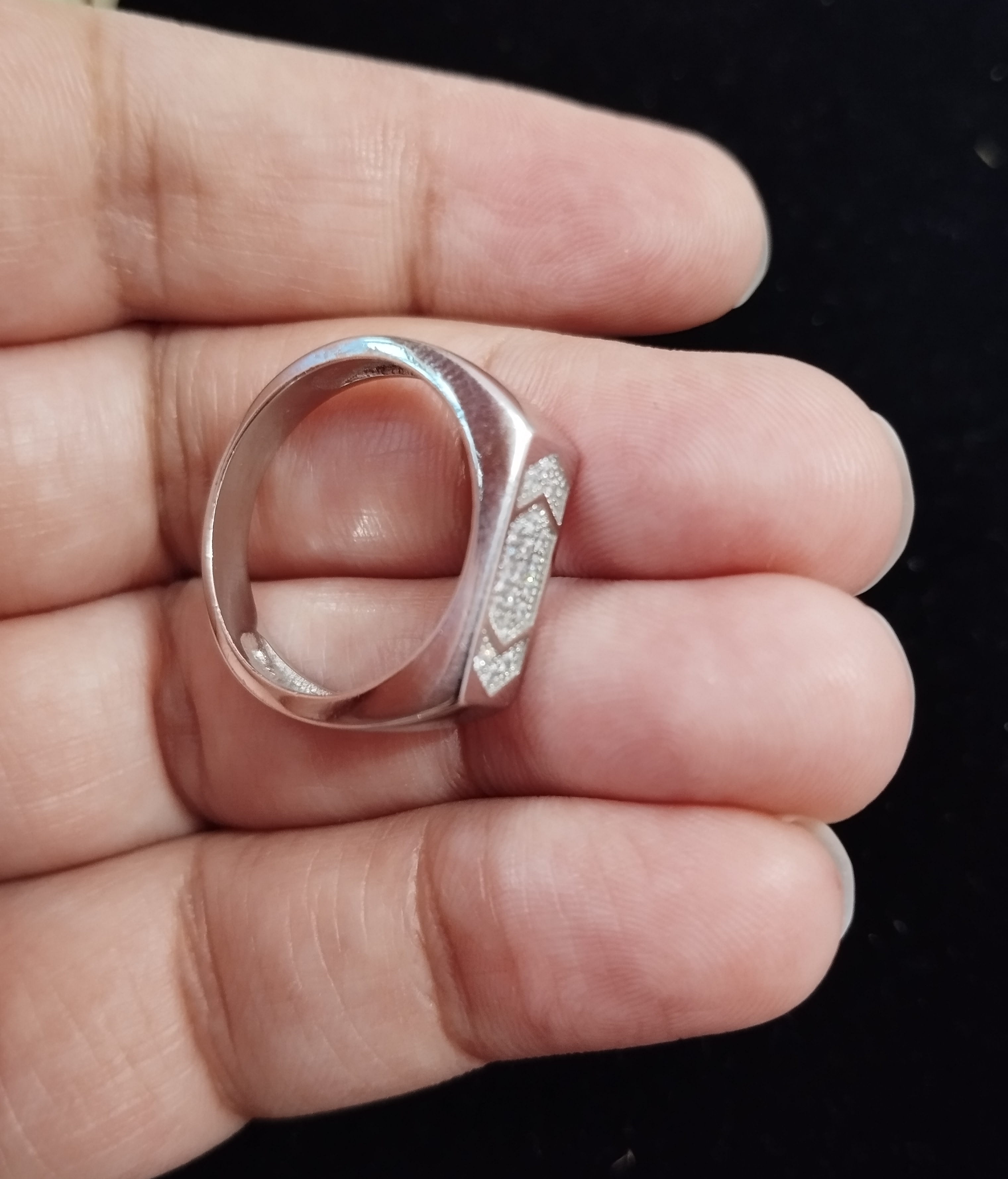 Vanguard Arrow Men’s Silver Ring - View 7