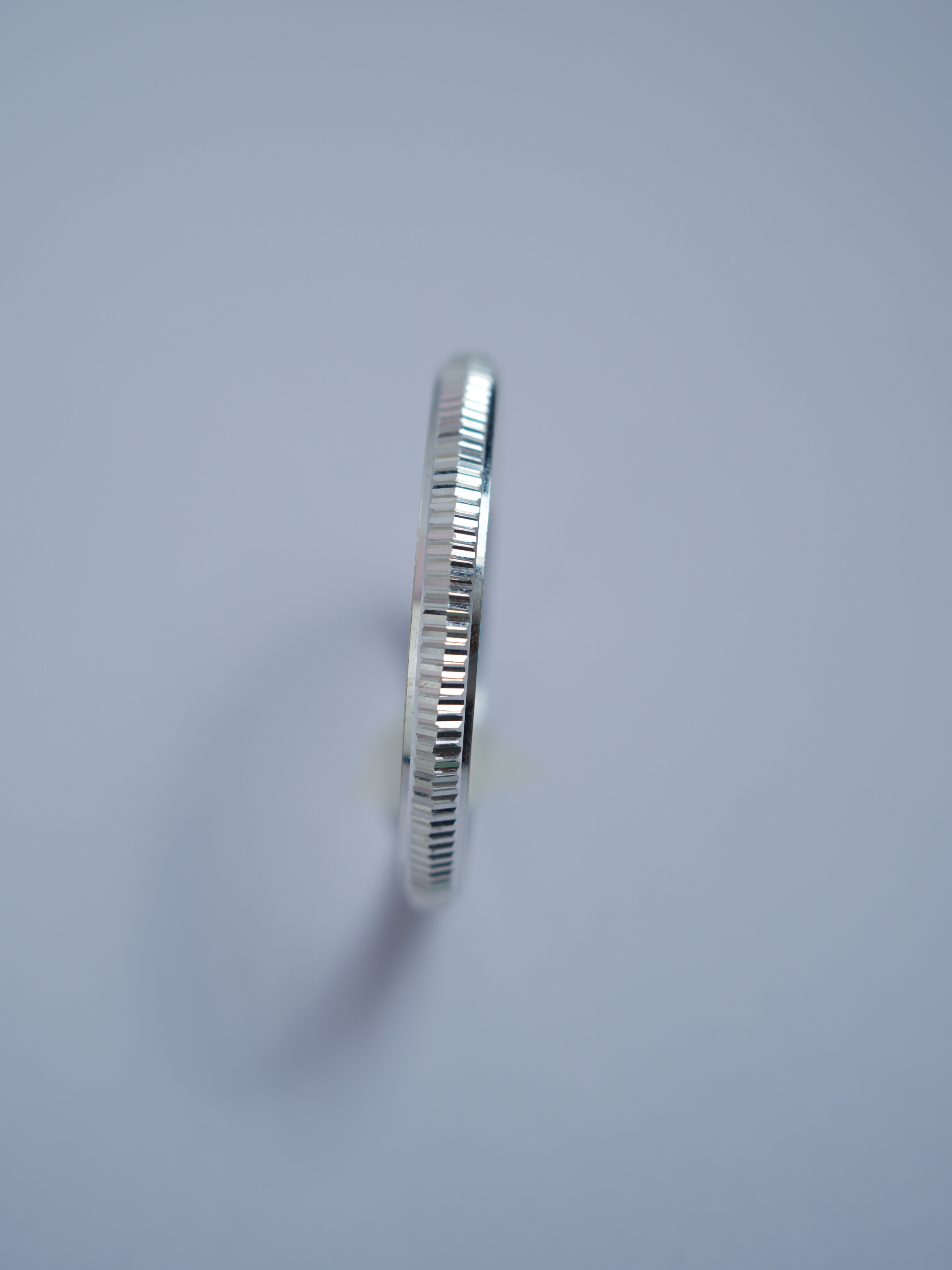 925 Sterling Silver Linear Texture Baby Kada - View 5
