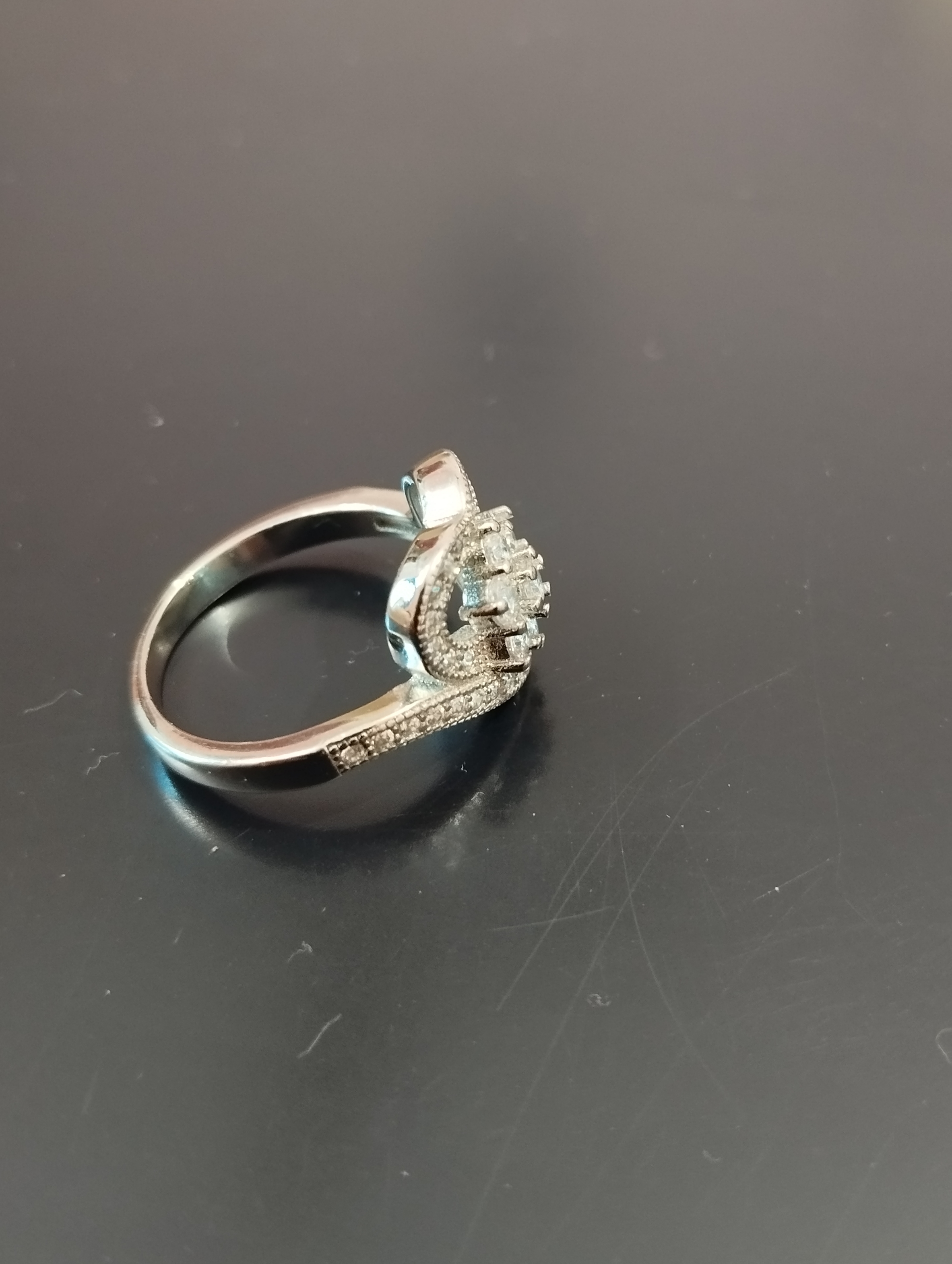 Eternal Heart Bloom Silver Ring - View 2