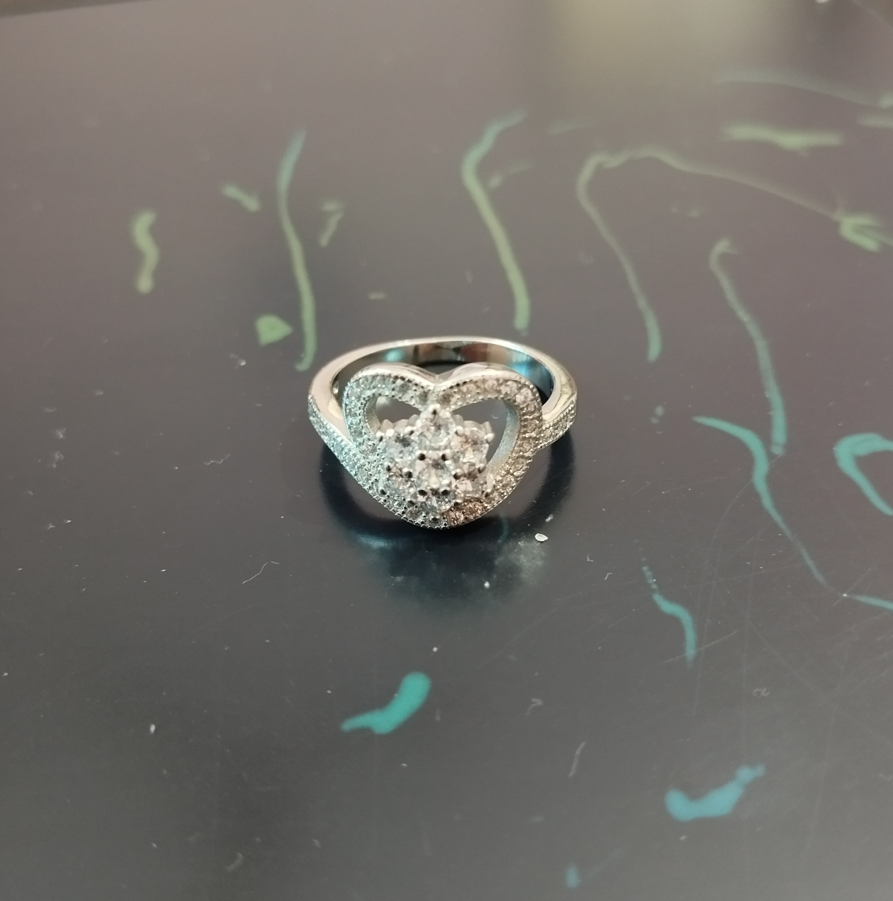 Eternal Heart Bloom Silver Ring - View 3