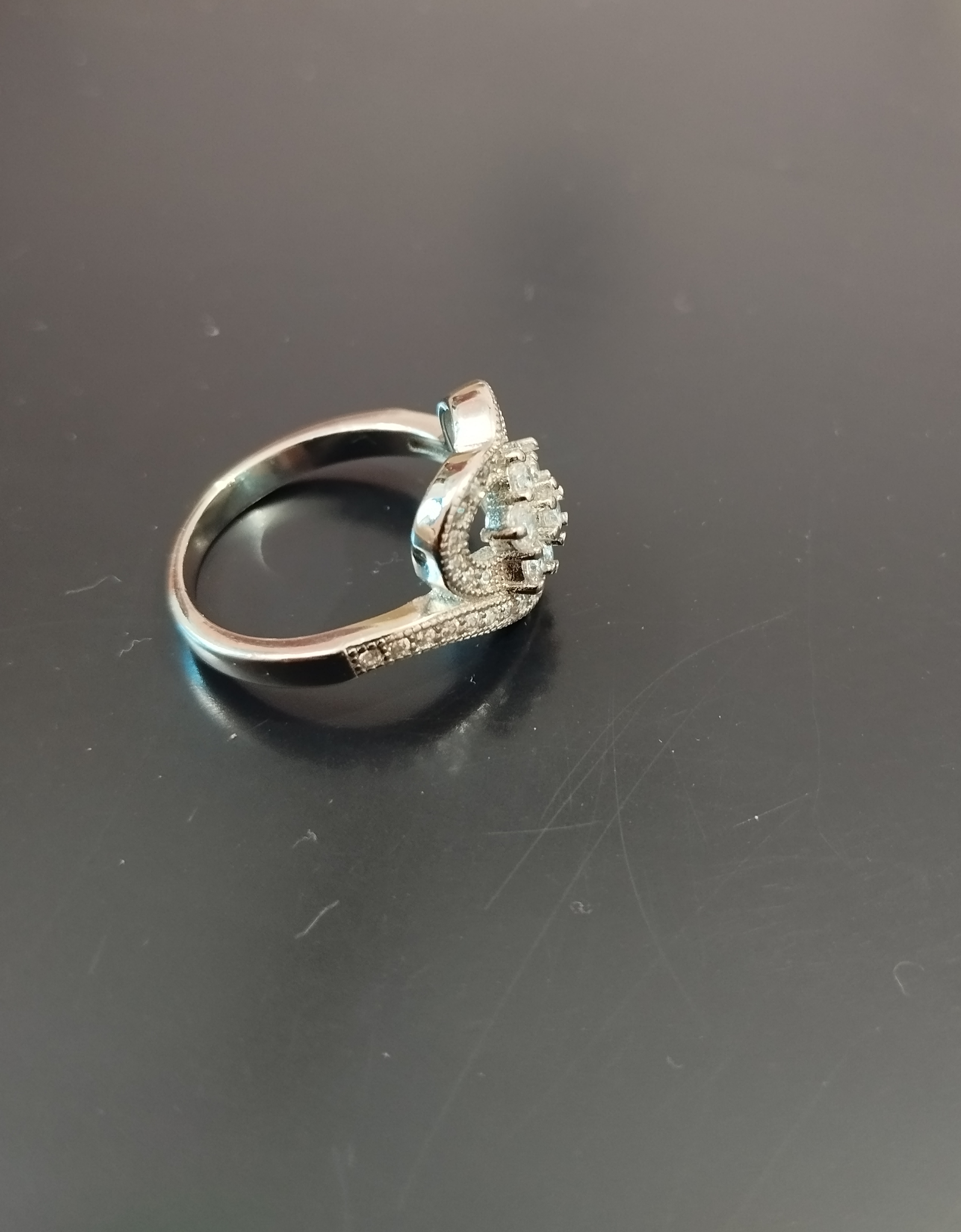 Eternal Heart Bloom Silver Ring - View 4