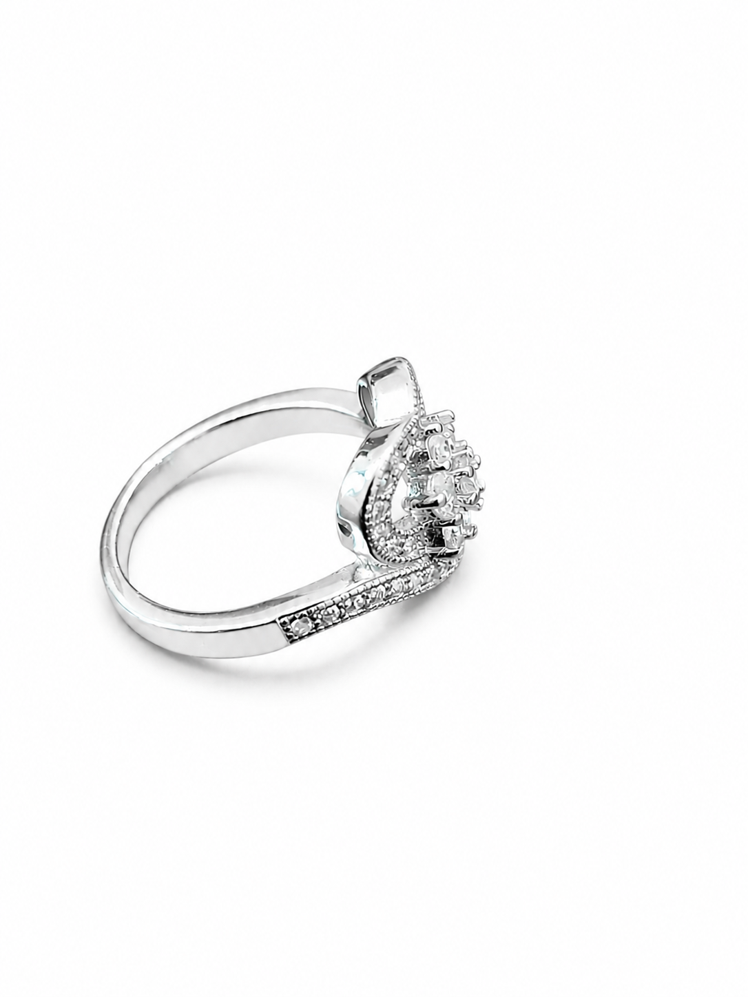 Eternal Heart Bloom 925 Silver Ring - View 3