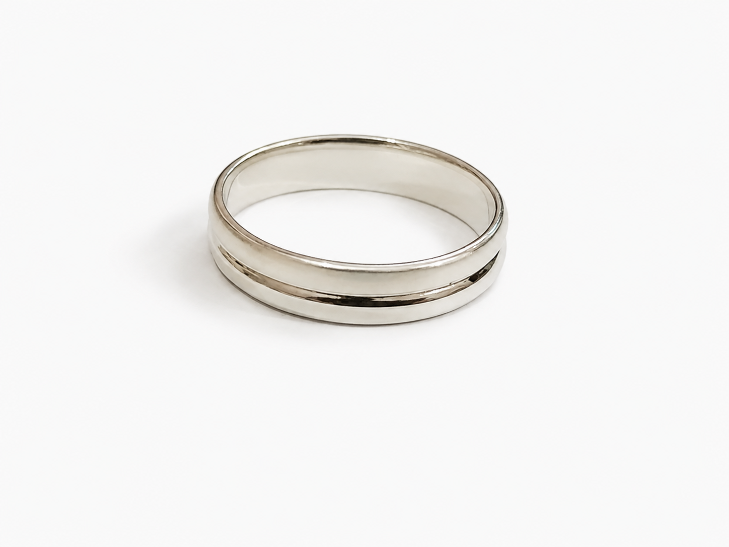 Classic Comfort Fit 925 Sterling Silver Ring Band for Men