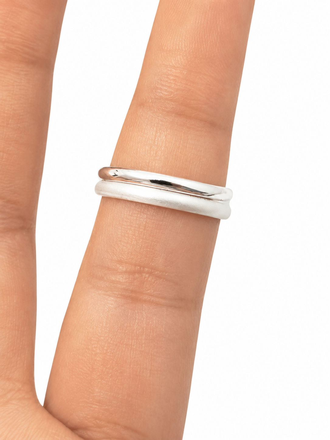 Classic Comfort Fit 925 Sterling Silver Ring Band for Men - View 3