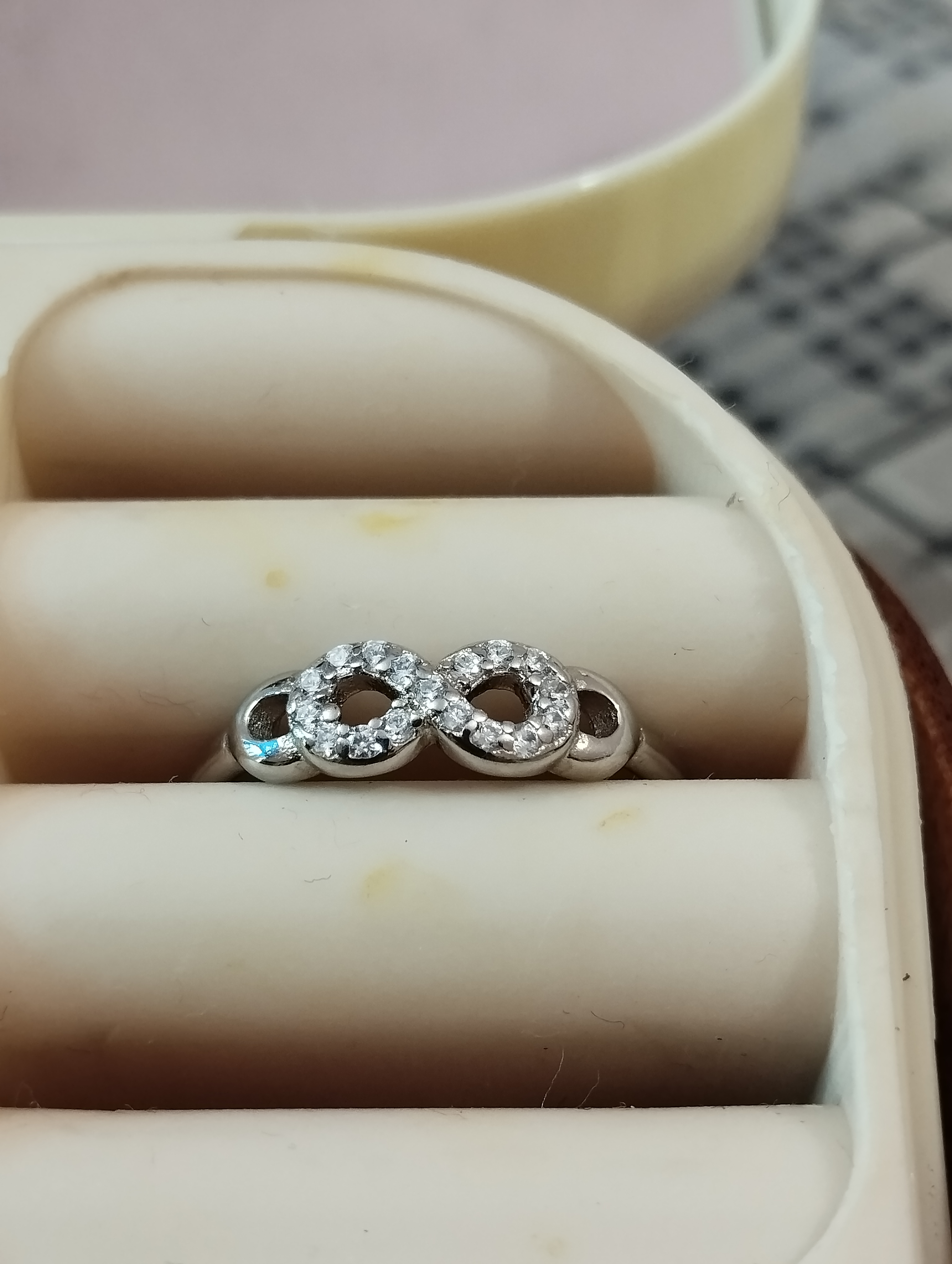 Infinity Spark Silver Ring - View 2