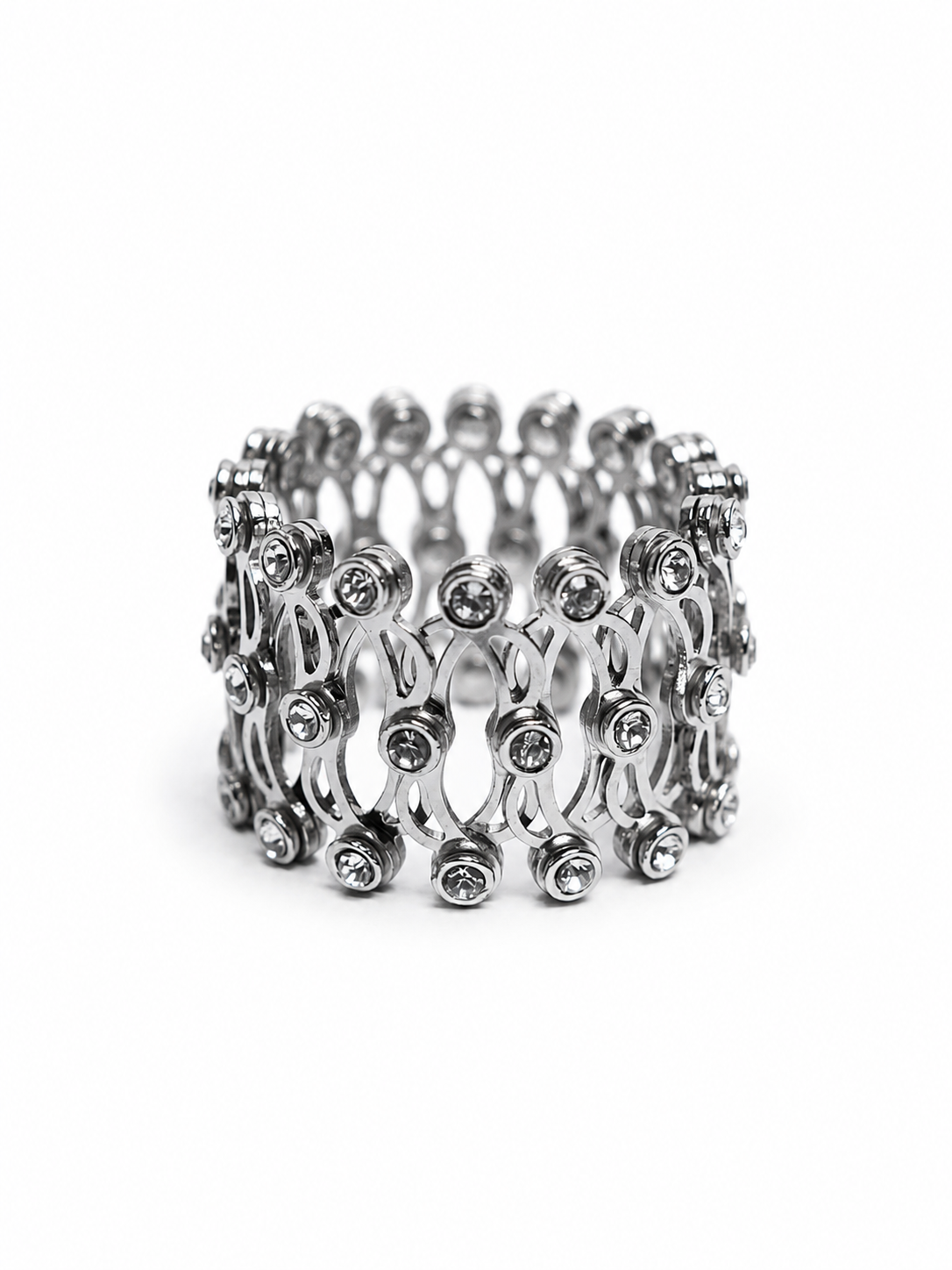 925 Sterling Silver Infinity Bloom Kada Ring for Women | Adjustable Open Bracelet Ring - View 7