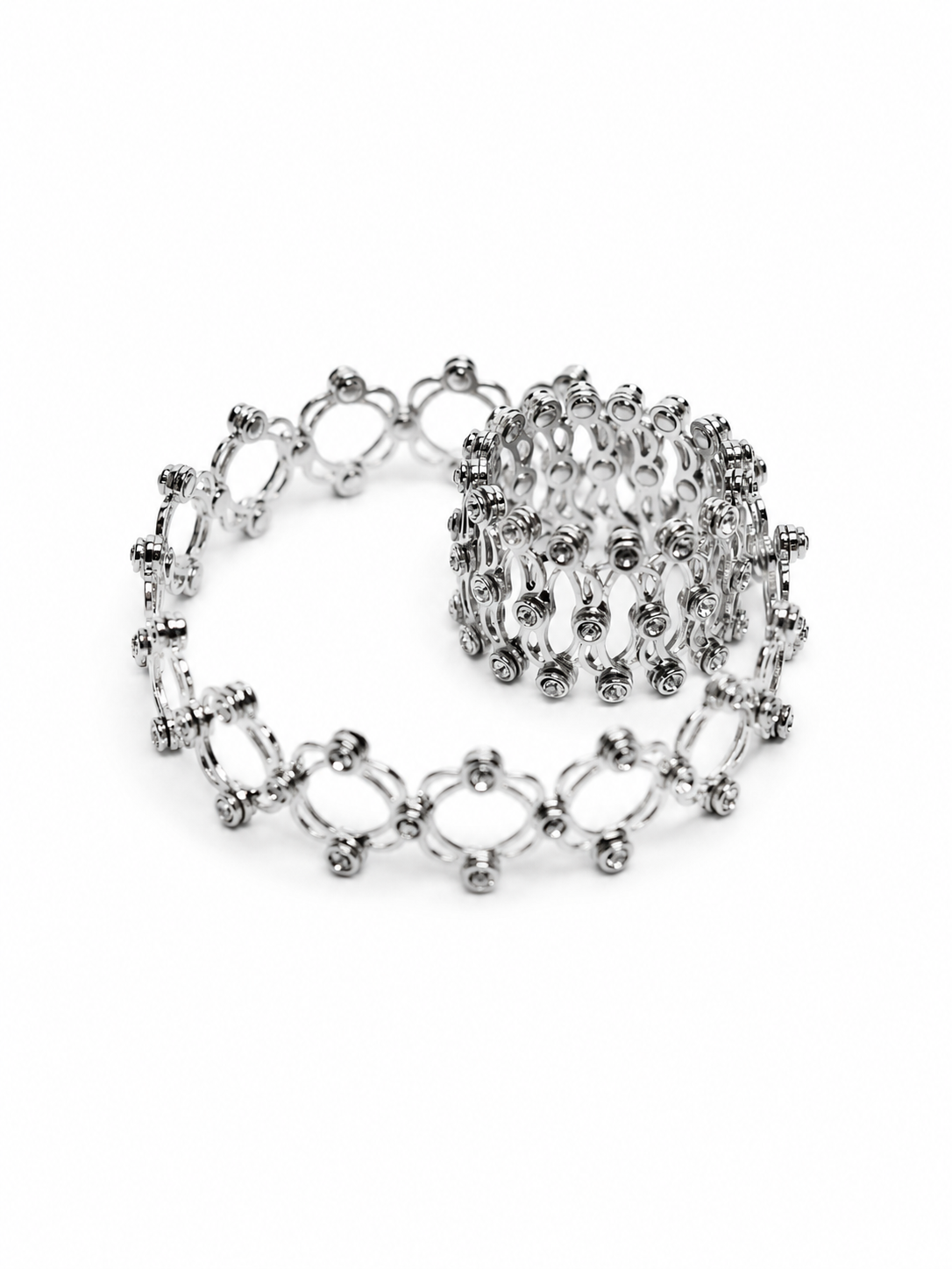 925 Sterling Silver Infinity Bloom Kada Ring for Women | Adjustable Open Bracelet Ring - View 8