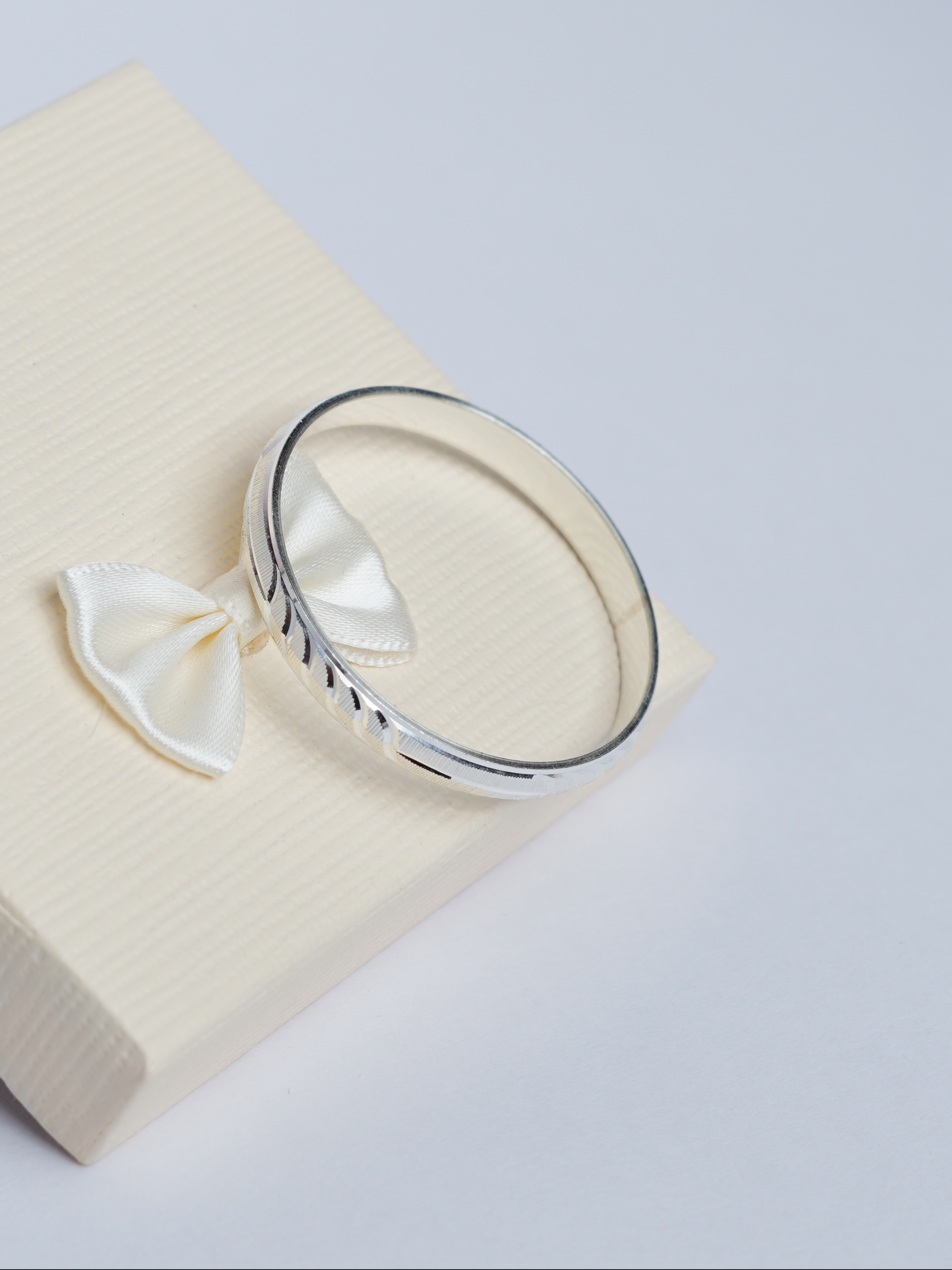 925 Sterling Silver Classic Cut Baby Kada