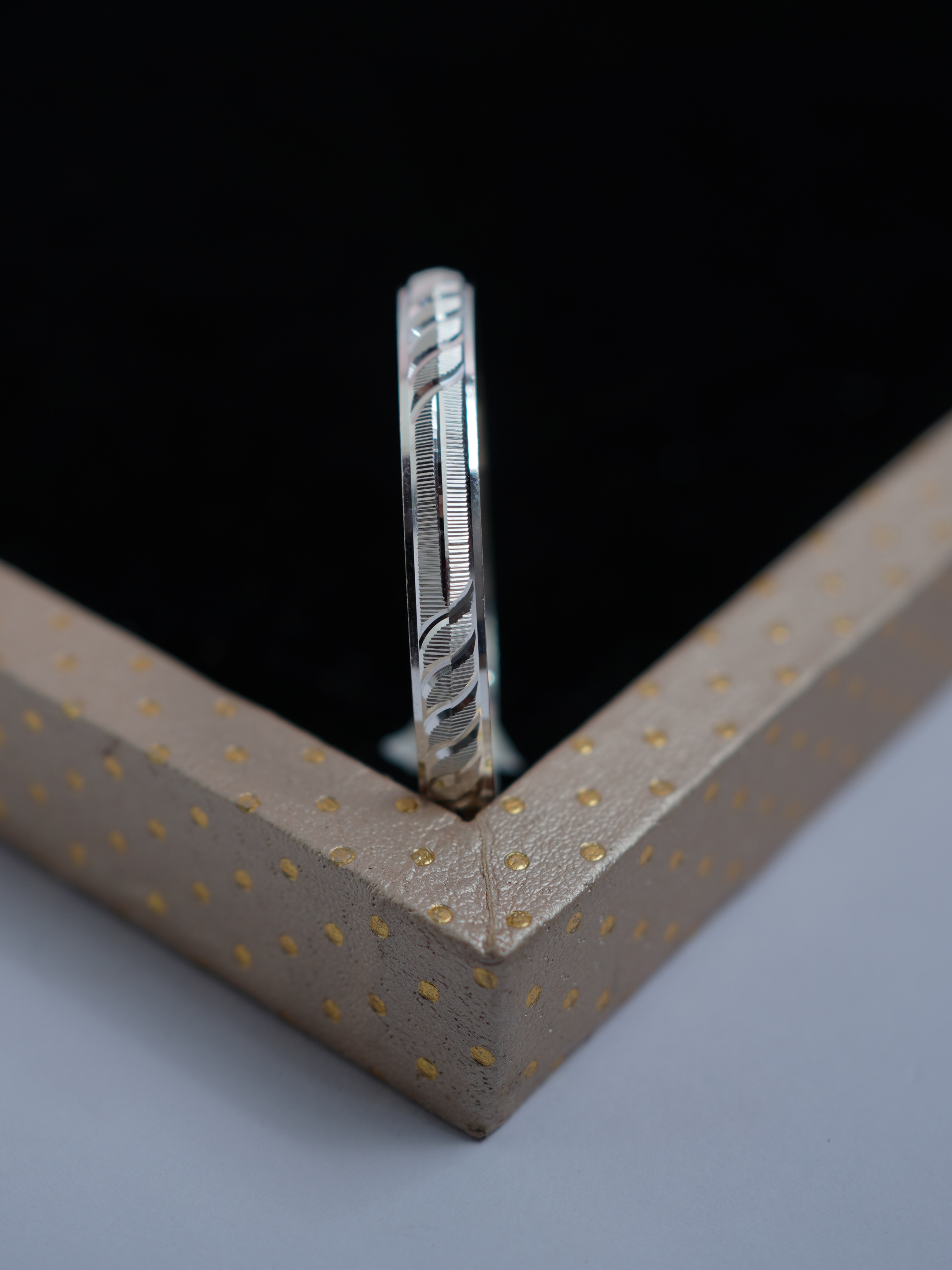 925 Sterling Silver Classic Cut Baby Kada - View 4