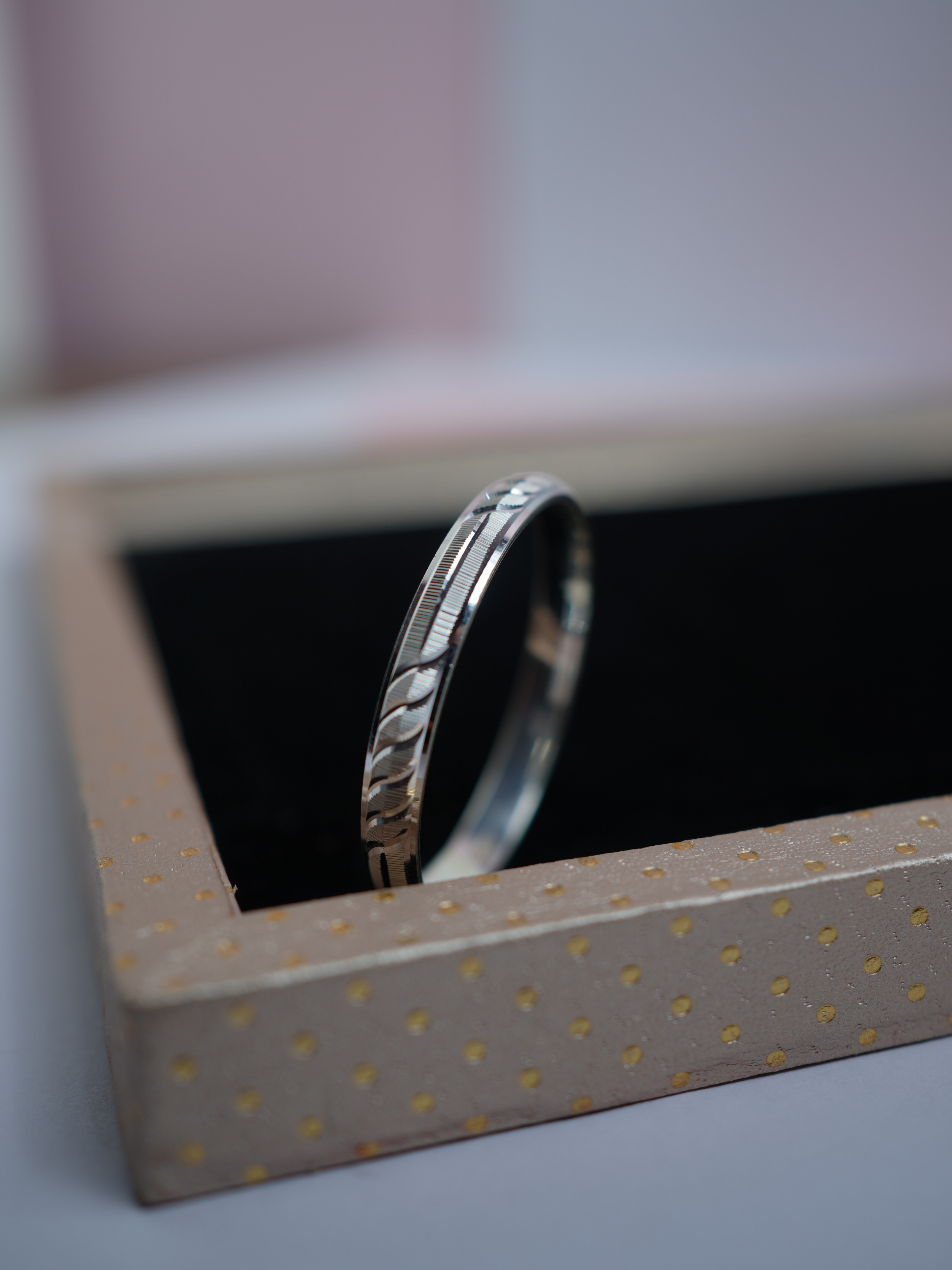 925 Sterling Silver Classic Cut Baby Kada - View 5