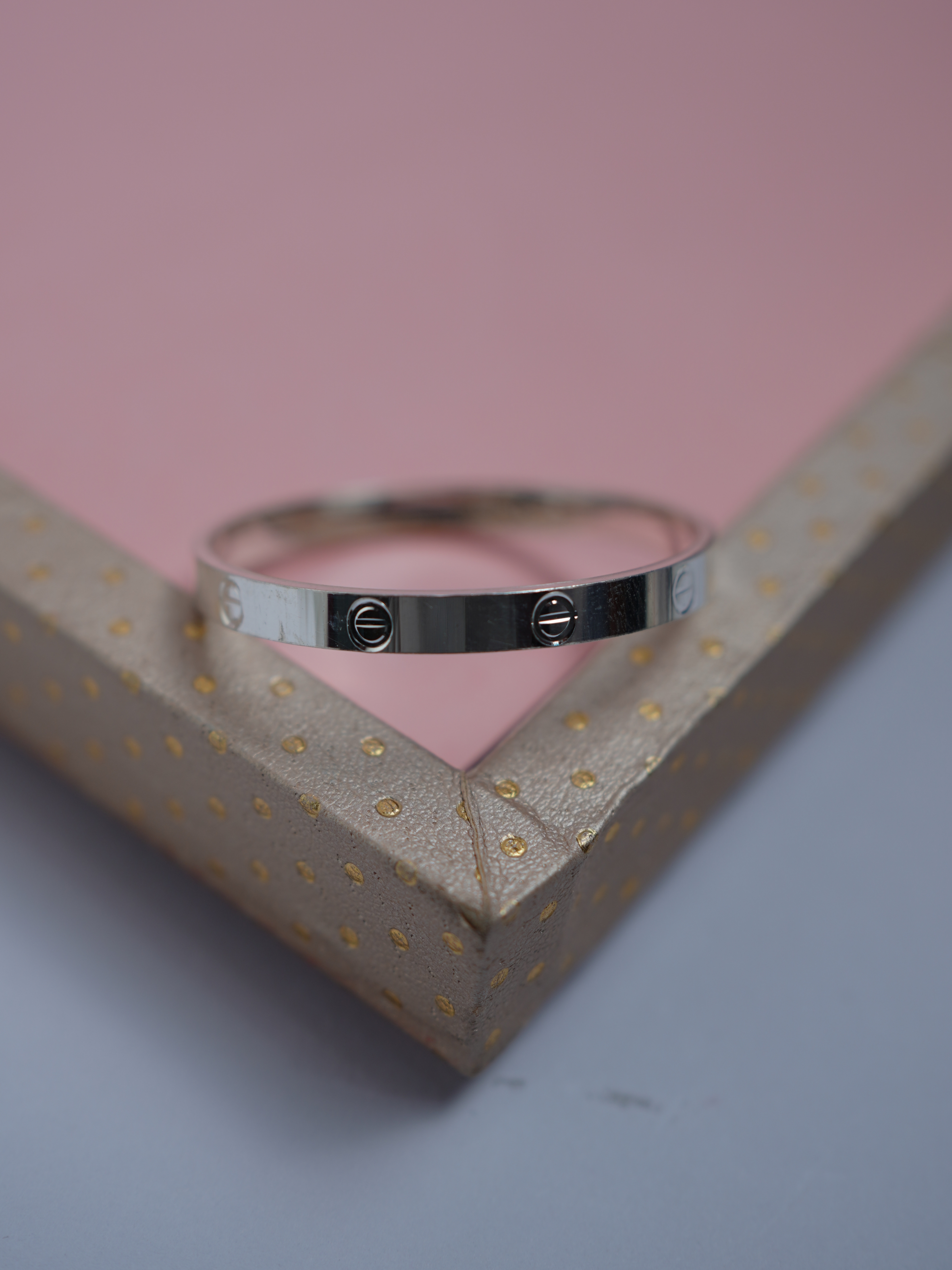 925 Sterling Silver Elegant Screw Motif Baby Kada - View 4