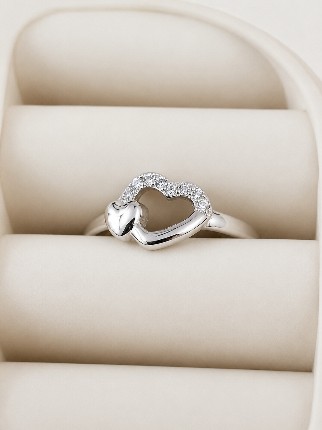 Sweetheart Glow 925 Silver Ring - View 2