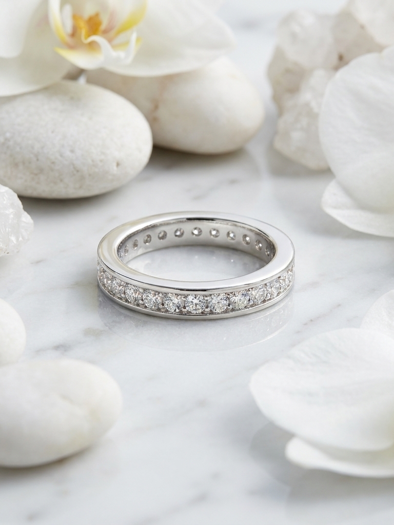Eternal Spark 925 Silver Ring Band  - View 2