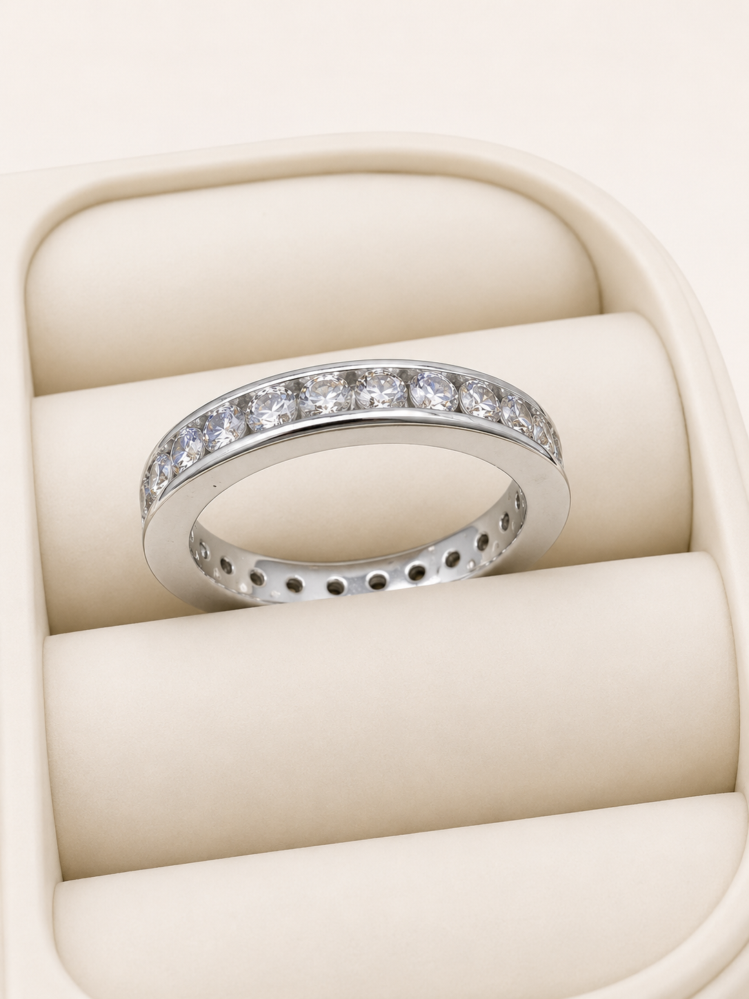 Eternal Spark 925 Silver Ring Band  - View 5