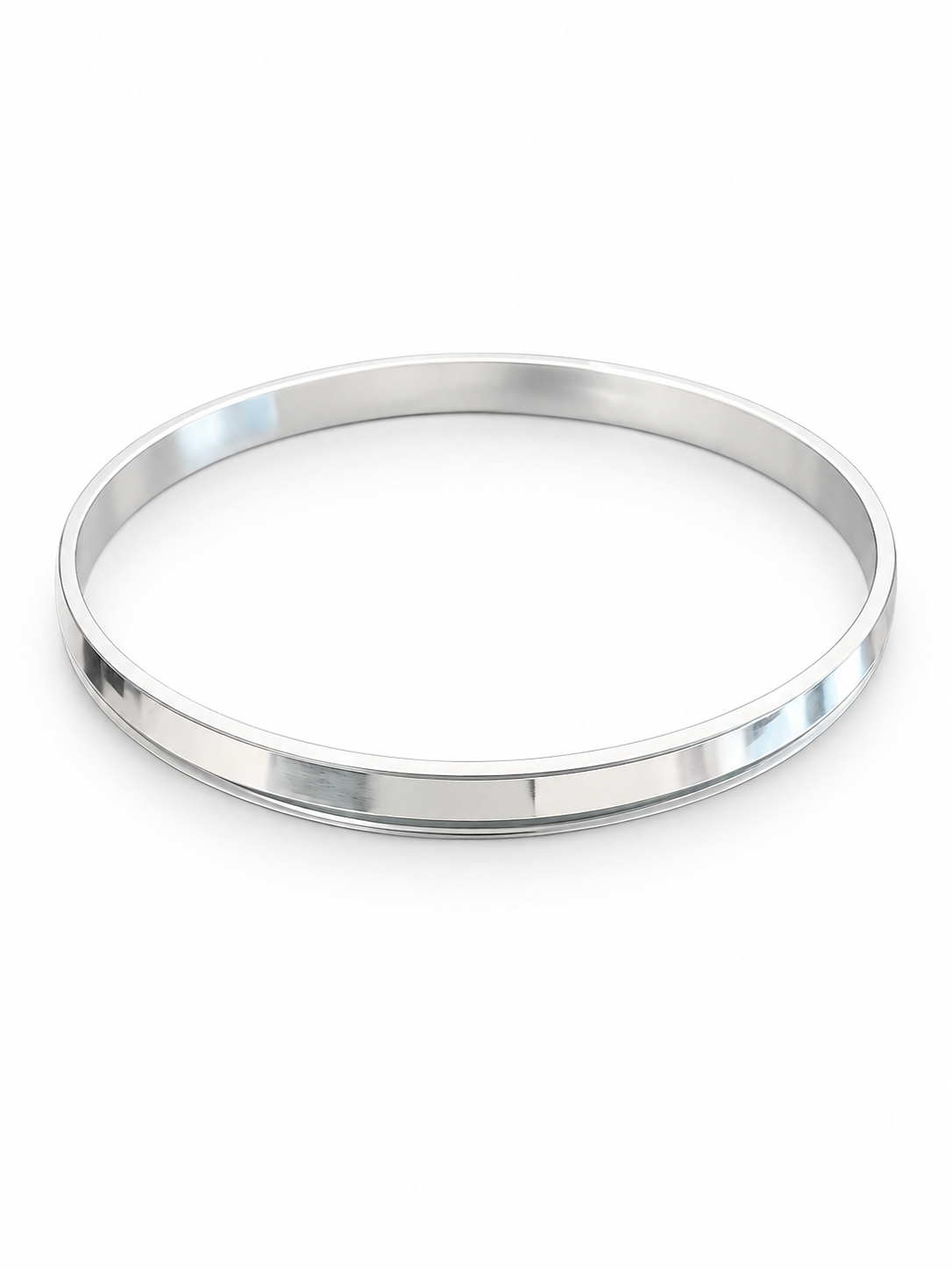 925 Sterling Silver Classic Punjabi Kada for Men - View 2