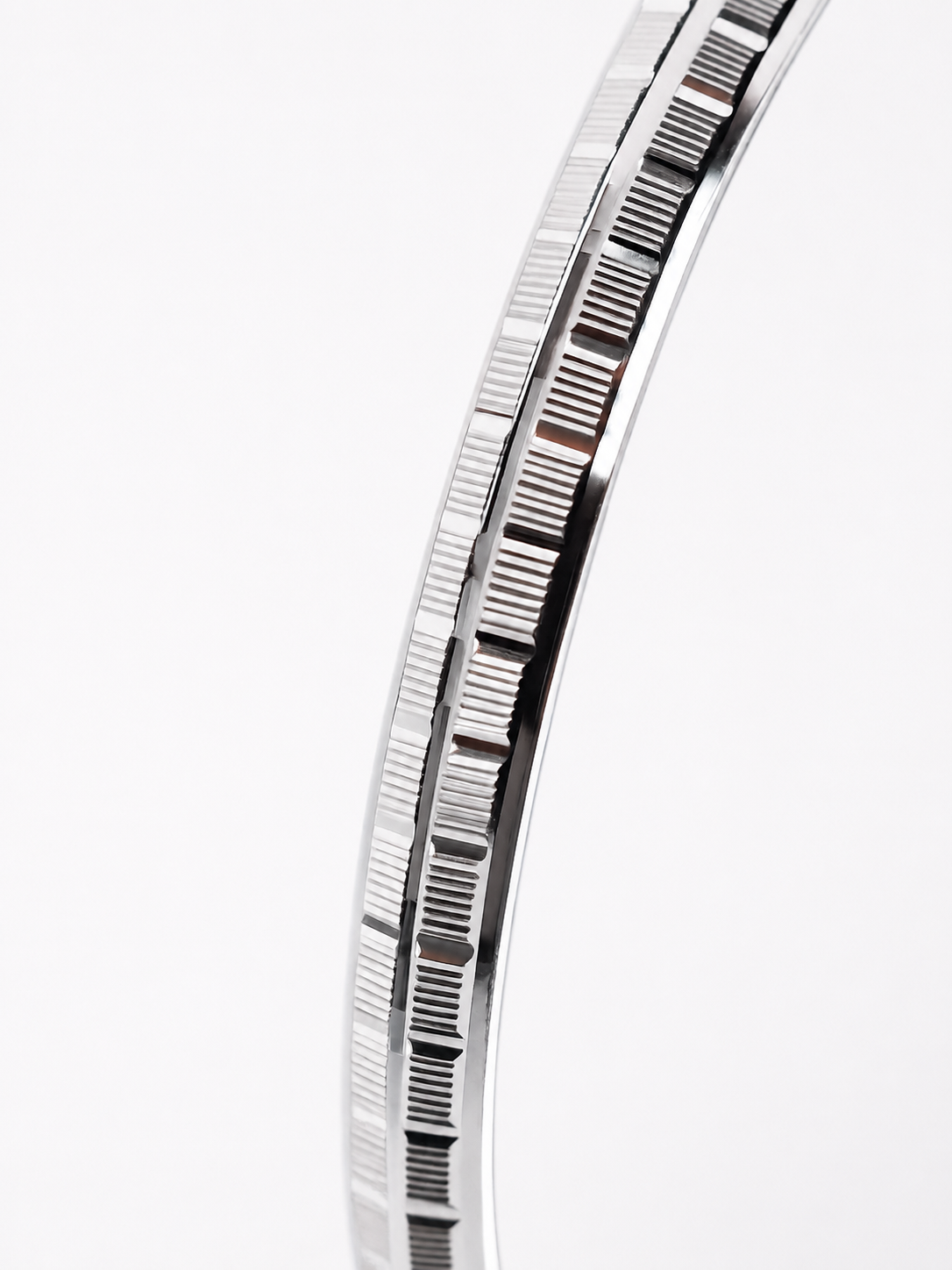 925 Sterling Silver Regal Line Textured Kada for Men - View 4
