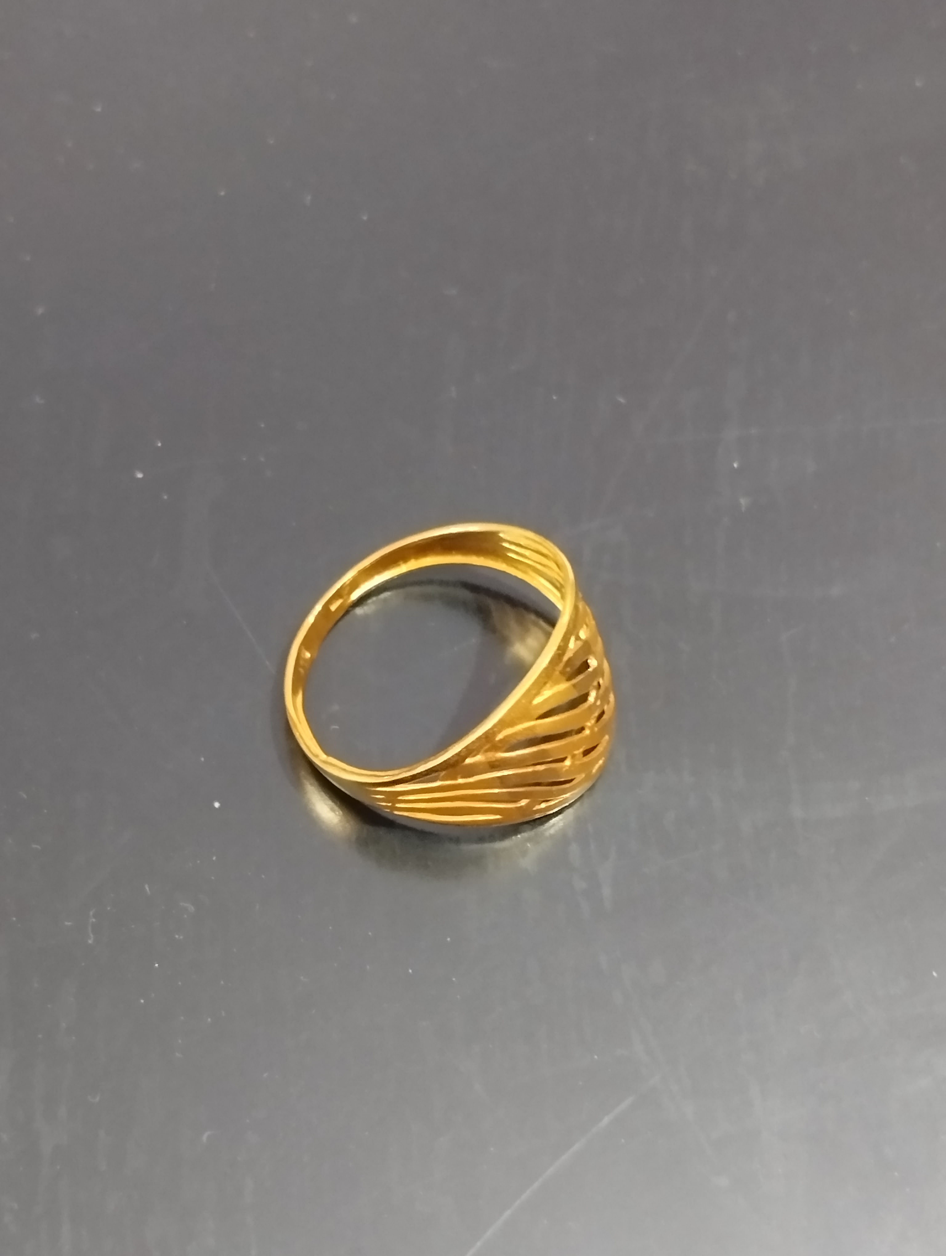 Golden Wave Designer Ring - View 2