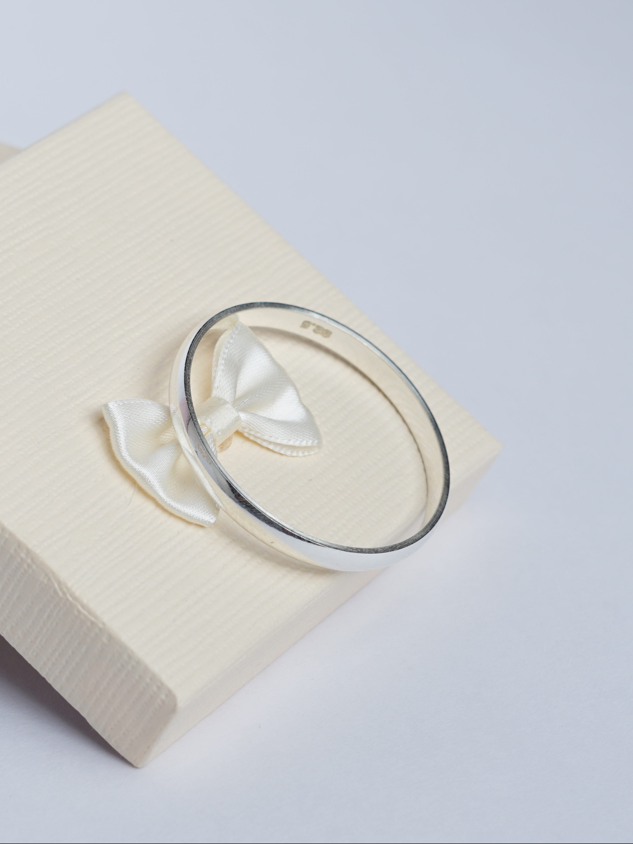 925 Sterling Silver Classic Plain Baby Kada - View 2