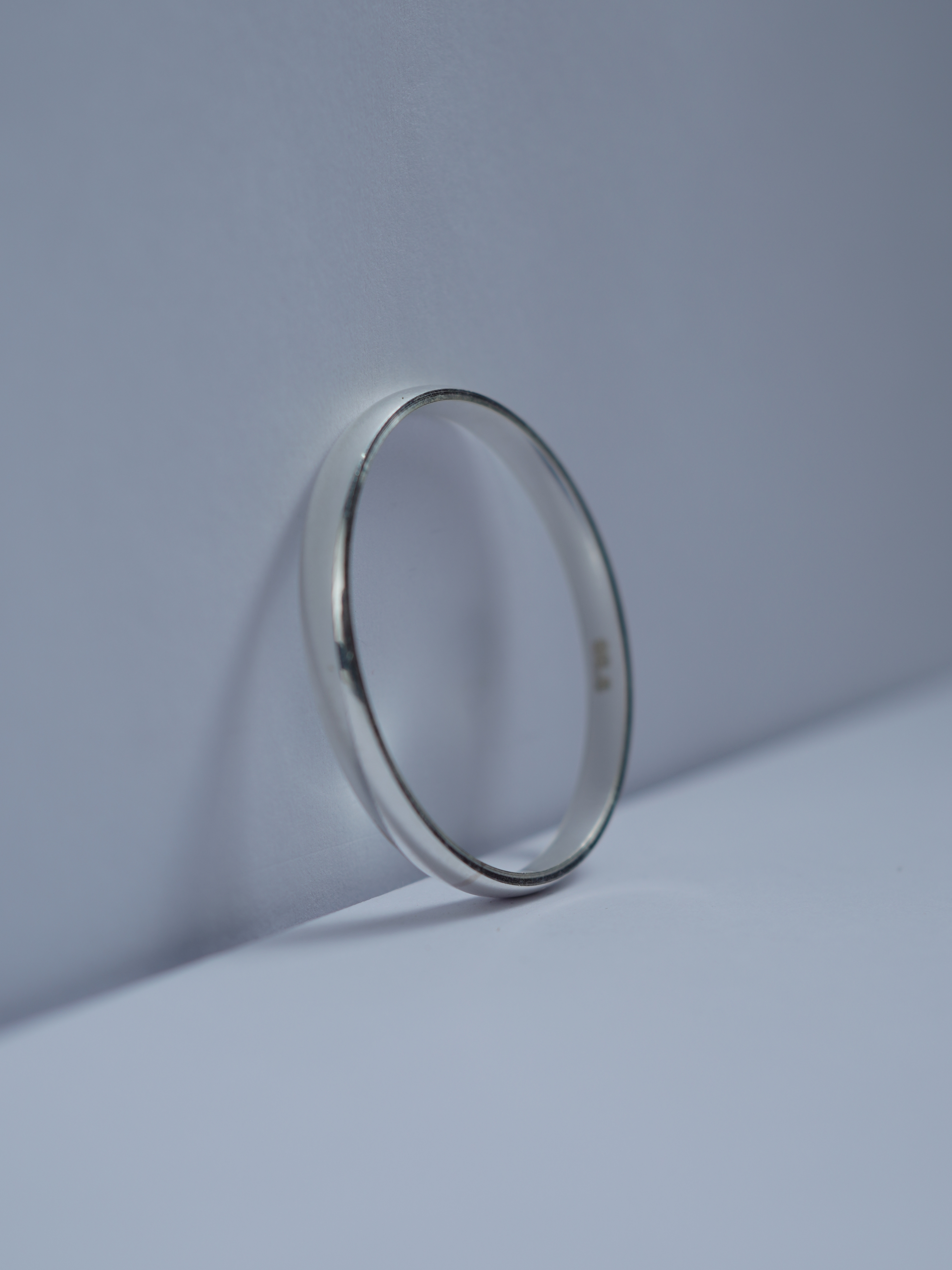 925 Sterling Silver Classic Plain Baby Kada - View 4