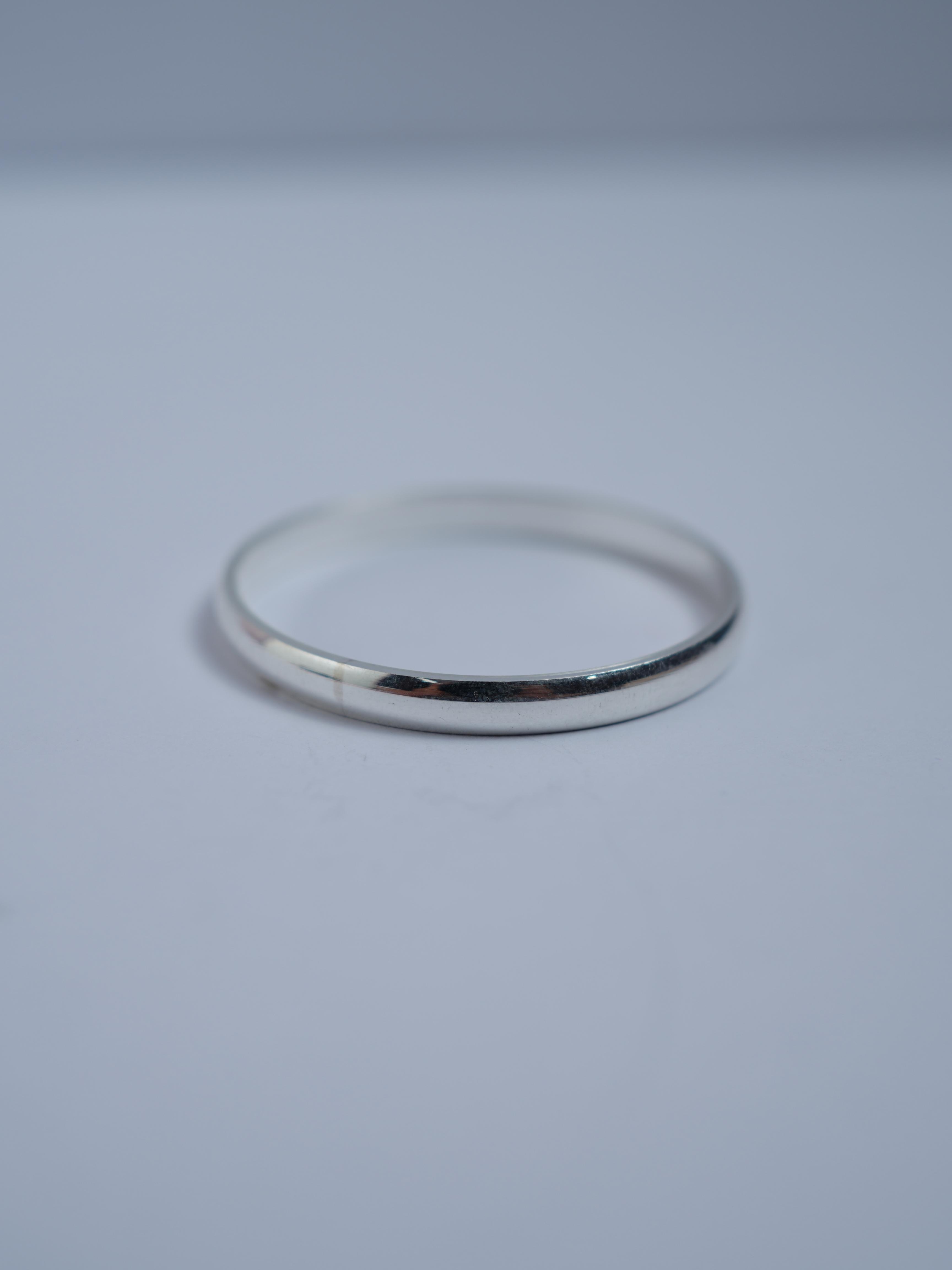 925 Sterling Silver Classic Plain Baby Kada - View 5
