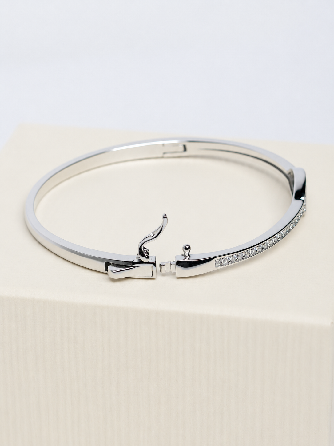925 Sterling Silver Evil Eye Kada Bracelet for Women - View 5